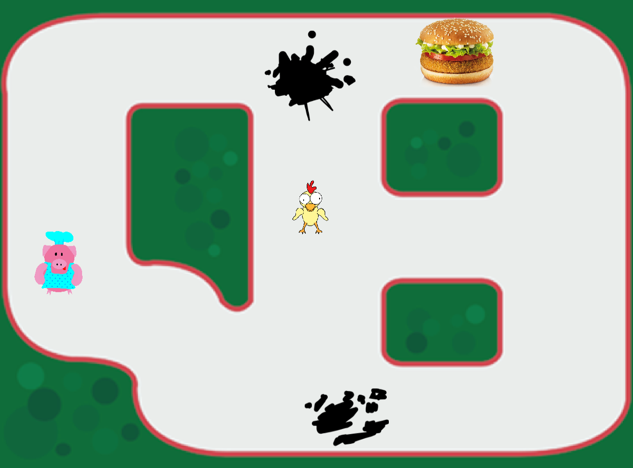 Juego 3: Consigue la Hamburguesa Vegana